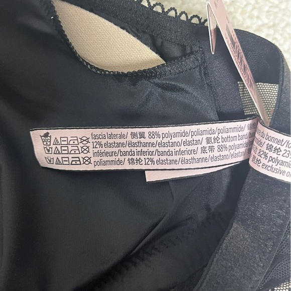 NWT Victoria's Secret Lace Bralette Medium Black - Picture 3 of 3